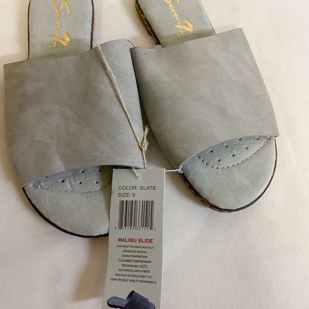 SEVEN7 MALIBU SANDAL color slate #SIZE 9
